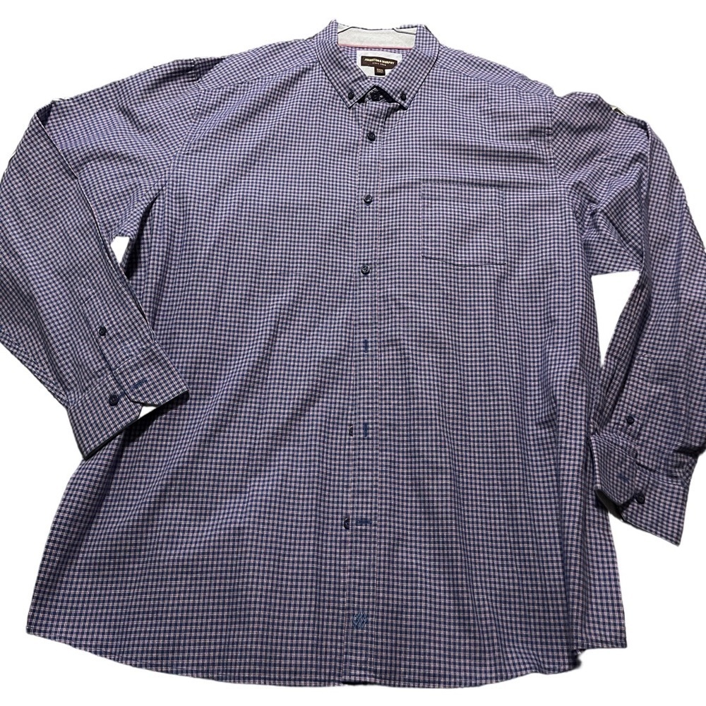 Johnston and Murphy checkered dress shirt
